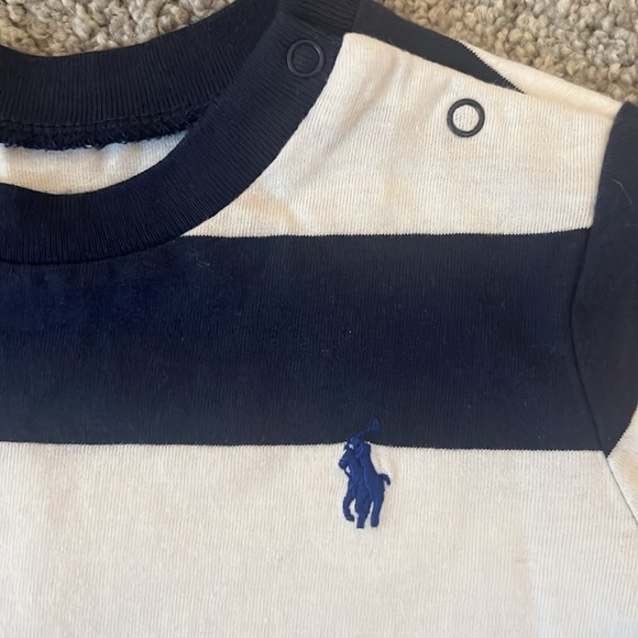 Ralph Lauren classic preppy baby striped cotton jersey tee NWT new with tags - Picture 2 of 7
